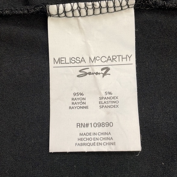 MELISSA Mc CARTHY SEVEN 7 BLACK LONG SLEEVE TOP. - Picture 7 of 8